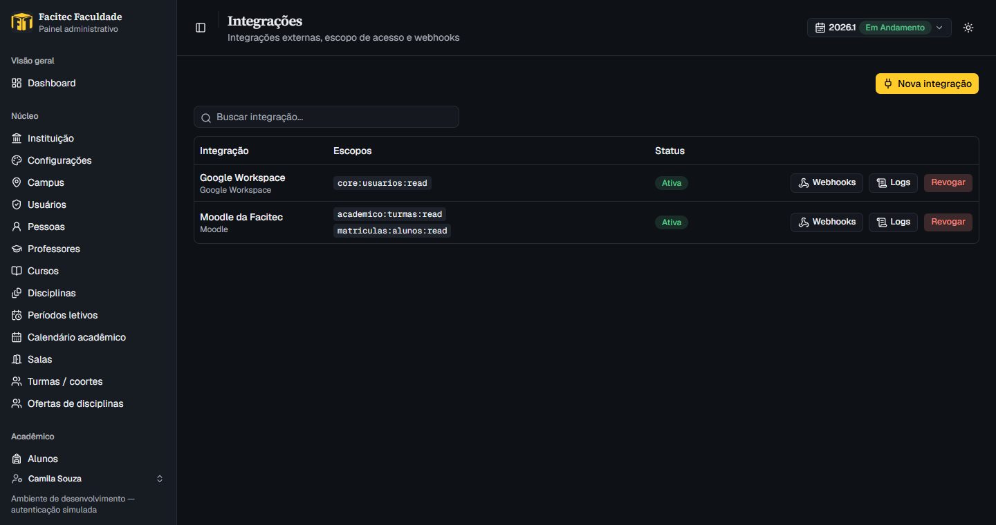 Integrações externas e webhooks